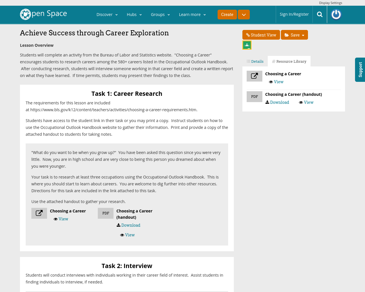 Achieve Success through Career Exploration | INFOhio Open Space
