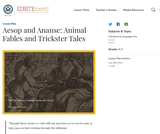 Aesop and Ananse: Animal Fables and Trickster Tales Aesop and Ananse: Animal Fables and Trickster Tales