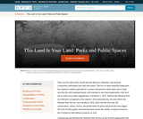 This Land Is Your Land: Parks and Public Spaces This Land Is Your Land: Parks and Public Spaces
