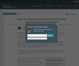 Open Ed. Resources Provider Cries Foul Over Attribution for Its Curriculum Open Ed. Resources Provider Cries Foul Over Attribution for Its Curriculum