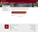 Intro to Library Research Intro to Library Research