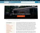 A History of US Public Libraries A History of US Public Libraries